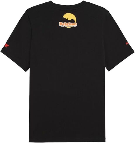PUMA Mens F1 Belgium Graphic Crew Neck Short Sleeve Casual Tops Casual - Black in Saudi Arabia