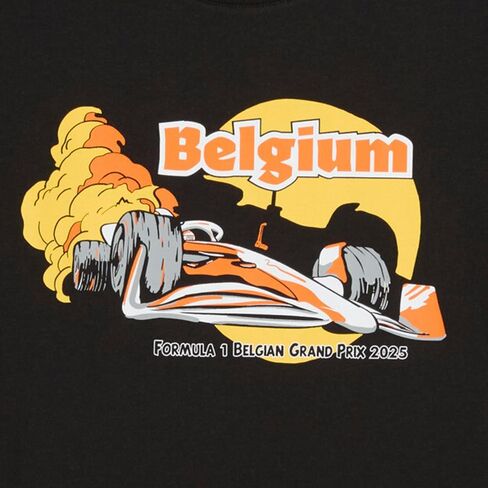 PUMA Mens F1 Belgium Graphic Crew Neck Short Sleeve Casual Tops Casual - Black in Saudi Arabia