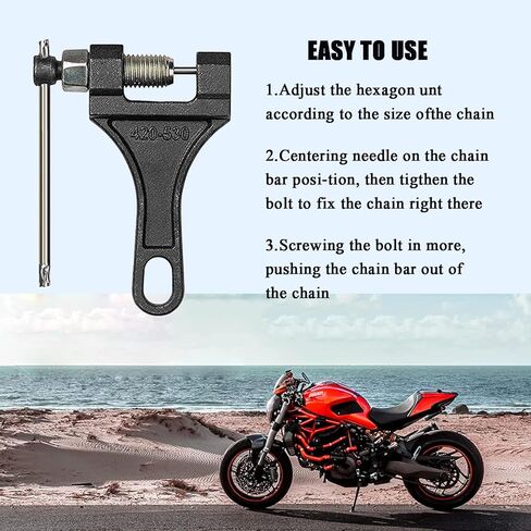 سلسلة قواطع #420 428 520 525 528 530 للدراجات النارية دراجة الترابية دراجة الطرق غير الممهدة ATV رباعية الذهاب كارت سكوتر سلسلة كسر in Kuwait