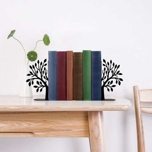 Tree of Life Bookends for Shelves - Unique Decorative Metal Book Ends with Spiritual Christian Home Decor, Novelty Book Organizers for Home Office, Bookshelf Decor and Gift Ideas in Saudi Arabia