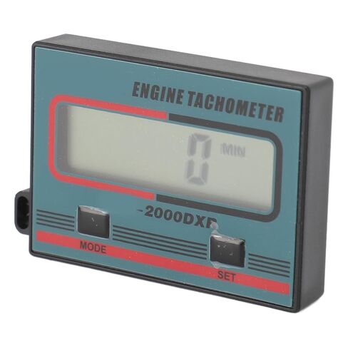 مقياس سرعة دوران المحرك النبضي، شاشة LCD رقمية 100-30000 دورة في الدقيقة 1 دقيقة - 99999 دقيقة مشبك سلك نطاق التوقيت لمحركات البنزين والمناشير وجزازات العشب والدراجات النارية ATVs وسيارات الثلج in Kuwait