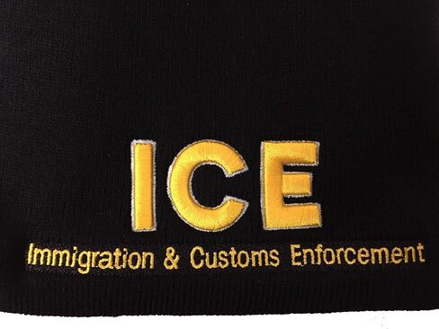 ICE 3D Black & Gold Embroidered Hat Beanie Style Skull Knit Warm Winter Cap in Saudi Arabia