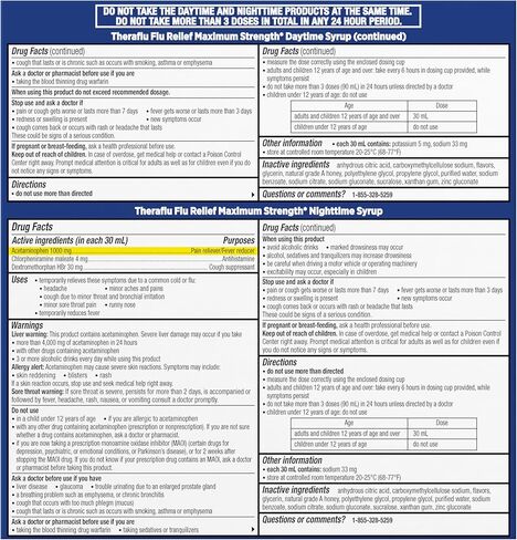 Theraflu ماكس قوة تخفيف أعراض الانفلونزا النهارية - 8.3 أوقية سائلة بالإضافة إلى دواء الأنفلونزا الليلي Max Strength من Theraflu لتخفيف أعراض الانفلونزا - 8.3 أوقية سائلة، حزمة التحرير والسرد in Kuwait