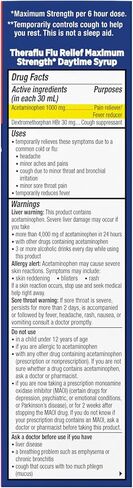 Theraflu ماكس قوة تخفيف أعراض الانفلونزا النهارية - 8.3 أوقية سائلة بالإضافة إلى دواء الأنفلونزا الليلي Max Strength من Theraflu لتخفيف أعراض الانفلونزا - 8.3 أوقية سائلة، حزمة التحرير والسرد in Kuwait