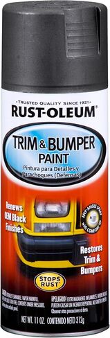 Rust-Oleum Black BlackRust-Oleum Automotive 251574 11-Ounce Trim and Bumper Spray, Matte, 11 Ounce (Pack of 1), Fl Oz in Kuwait
