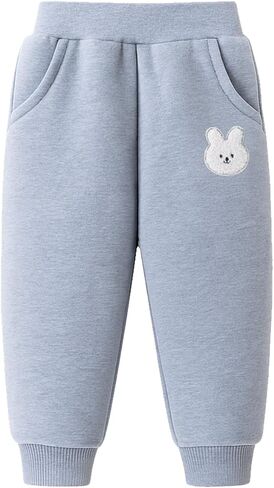 Boys' Thick Pants are Soft and Skin Friendly, with Elastic waistlines, Suitable for Children Aged 2-7 in Saudi Arabia