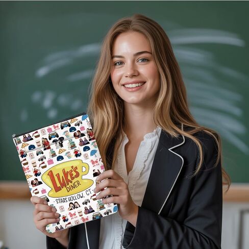 جيلمور مستوحاة من الكتاب كم الحقيبة برنامج تلفزيوني البضائع للماء يغطي الكتاب عرض تلفزيوني مستوحاة الحقيبة المطبوعة مع جيوب حامي للكتب عاشق القارئ عيد الميلاد هدية عيد ميلاد للنساء الفتيات المشجعين in Saudi Arabia