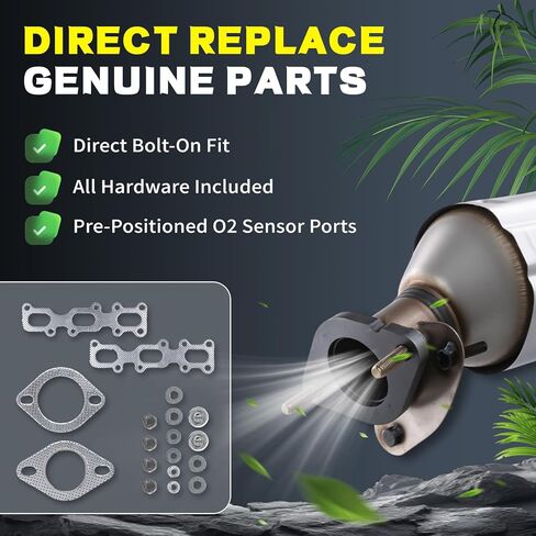 Catalytic Converter 19516 for 2013-2019 Ford Explorer/Taurus/Flex 3.5L, 2013-2019 Police Interceptor 3.7L, 2013-2016 Lincoln MKZ/MKS 3.7L, Replaces 19517 30584 30585 (EPA Compliant) in Saudi Arabia