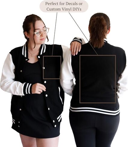 Adult Varsity Jacket, Letterman Baseball Bomber, Full-Zip Lightweight Coat, Ribbed Trim (EB3512NP) in Saudi Arabia