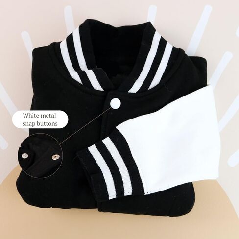 Adult Varsity Jacket, Letterman Baseball Bomber, Full-Zip Lightweight Coat, Ribbed Trim (EB3512NP) in Saudi Arabia