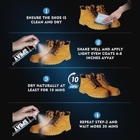 بخاخ واقي للأحذية، حماية نانو مقاومة للماء للمطر والبقع للأحذية الرياضية والجلد وجلد النوبوك والجلد السويدي والقماش 6.7 أونصة in Kuwait