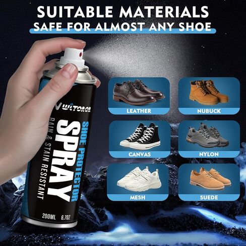 بخاخ واقي للأحذية، حماية نانو مقاومة للماء للمطر والبقع للأحذية الرياضية والجلد وجلد النوبوك والجلد السويدي والقماش 6.7 أونصة in Kuwait