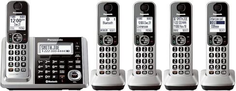 Panasonic KX-TGF375S DECT 5-Handset Landline Telephone (Renewed) in Saudi Arabia