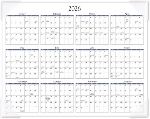 AT-A-GLANCE 2026 مناظر طبيعية بانورامية 21.75 بوصة × 17 بوصة تقويم لوحة مكتب شهري (89802-26) in Saudi Arabia