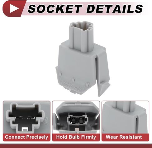 1 Pcs License Plate Light Socket for Honda Accord 2008-2017 No.34105-SNB-003/34105SNB003 Lamp Bulb Connector in Kuwait