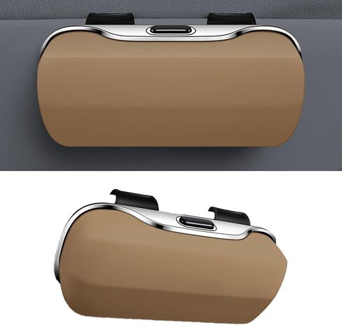 Sunglasses Holder for Car Sun Visor, Protective Automotive Eyeglasses Storage Case Hanger, Car Sunglass Holder Suitable for Truck and Sedan to Place Sunglass (Black) in Saudi Arabia