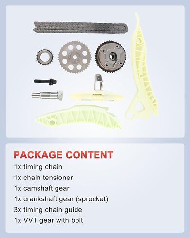 N14B16 Engine Timing Chain Kit, Compatible with Mini Cooper S R55 R56 R57 R58 1.6L Turbo, Replaces #11317534833, 11317607551, 11314609482 in Kuwait