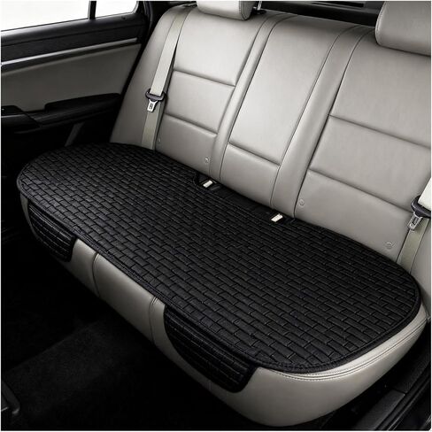 Car Back Seat Cover with Side Pockets,Breathable & All-Season Bench Seat Cover for Back Seats Protection,Anti-Slip Backs Seats Protector Car Interior Accessories for Cars,SUVs in Kuwait