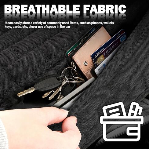 Car Back Seat Cover with Side Pockets,Breathable & All-Season Bench Seat Cover for Back Seats Protection,Anti-Slip Backs Seats Protector Car Interior Accessories for Cars,SUVs in Kuwait