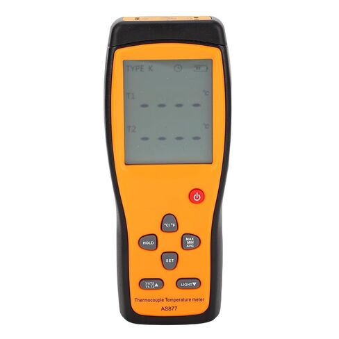 Eujgoov Dual Channel K Type Thermometer, Accurate Temperature Meter with 2 Thermocouples for HVAC, ℃ ℉ Units, Touch Tester, ABS Material in Saudi Arabia