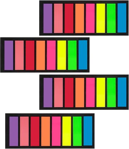 800pcs Index Tabs, 8 Colour, Translucent Tape, Flags Shape, 1.65 * 1.47 in in Saudi Arabia