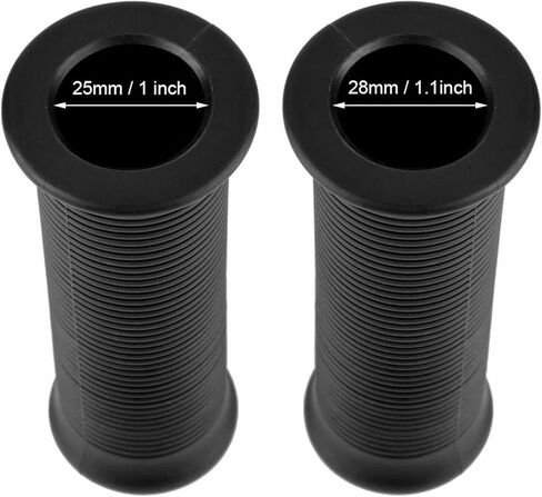 1 Pair 25mm 28mm Dirt Bike Grips, TPU Motorcycle Handlebar Grips, Length 4.8in Motorbike Hand Grips as Practical Accessory for Motorcycle Riders and Enthusiasts, Black in Saudi Arabia