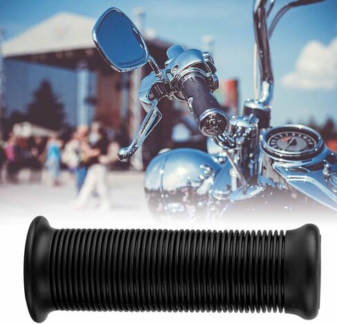 1 Pair 25mm 28mm Dirt Bike Grips, TPU Motorcycle Handlebar Grips, Length 4.8in Motorbike Hand Grips as Practical Accessory for Motorcycle Riders and Enthusiasts, Black in Saudi Arabia