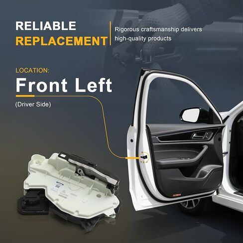 6RD837015A مزلاج قفل الباب الأمامي الأيسر المحرك 5K1837015J متوافق مع مقعد VW Golf Jetta Passat Beetle Polo Sharan in Kuwait