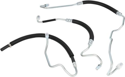 Power Steering Pressure Hose Kit Compatible with GMC Sierra 2500 3500 2001-2006, Compatible with Chevy Silverado 2500 3500 2001-2006, Replacement for 358980, 365453, 3401941, 3 Pcs in Kuwait
