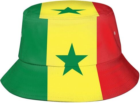 Flag Bucket Hat Patriotic Flag Fisherman Hat Sun Protection Hat for Summer Outdoor Traveling in Saudi Arabia