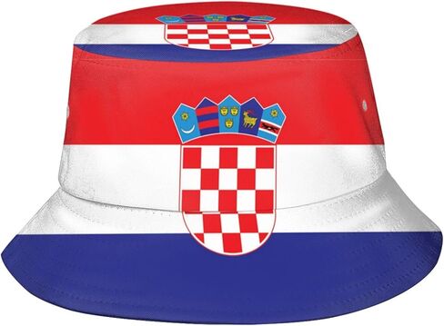 Flag Bucket Hat Patriotic Flag Fisherman Hat Sun Protection Hat for Summer Outdoor Traveling in Saudi Arabia