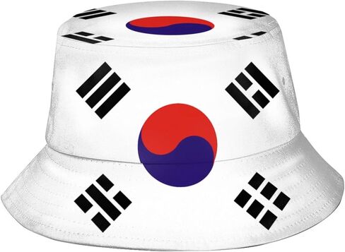 Flag Bucket Hat Patriotic Flag Fisherman Hat Sun Protection Hat for Summer Outdoor Traveling in Saudi Arabia