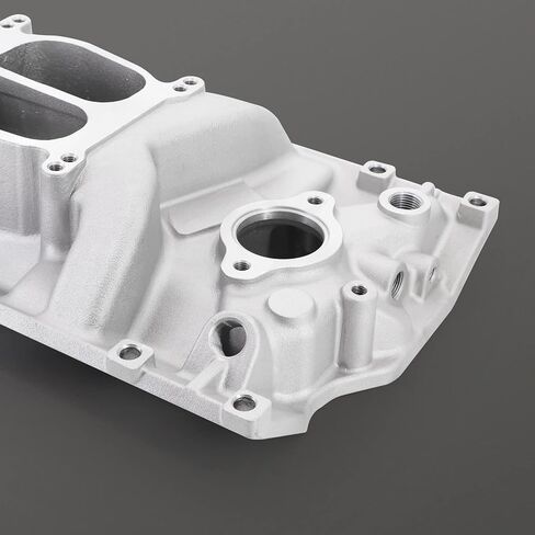 Dokili Aluminum Dual Plane Intake Manifold Compatible with Chevy Small Block SBC V8 1996-2002 Vortec 5.0L/305 5.7L/350 with Spread or Square Bore Carbs RPM Idle-5,500 in Saudi Arabia