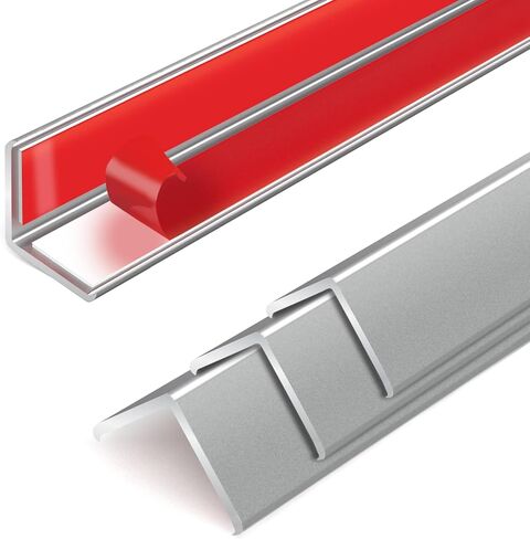 واقي زوايا الحائط من AGHITG، واقيات زوايا ذاتية اللصق للجدران، واقي حافة للجدران.1-5/8 بوصة عرض × 48 بوصة طول. واقي خدش للحيوانات الأليفة للجدار.2 قطعة in Kuwait