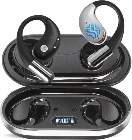 سماعات أذن للترجمة بتقنية الذكاء الاصطناعي في الوقت الحقيقي، سماعات أذن مترجمة 3 في 1 144 لغة ولهجة، Audifonos Traductores Inglés Español، سماعات أذن مفتوحة بلوتوث مع علبة شحن تناسب iOS وAndroid in Kuwait