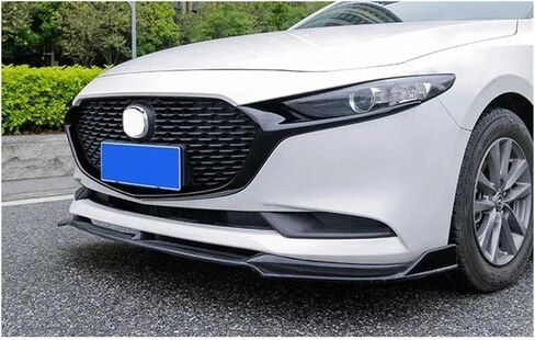 Compatible For Mazda 3 Sedan Car Grille Trim Strip ABS Front Bumper Diffuser Lip Grills Cover Accessories Refit 2019-2022 Year in Kuwait