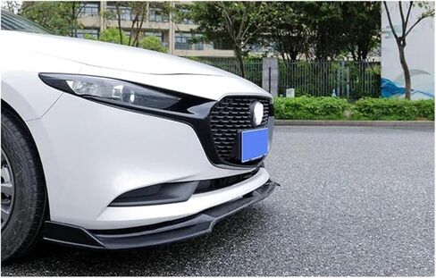 Compatible For Mazda 3 Sedan Car Grille Trim Strip ABS Front Bumper Diffuser Lip Grills Cover Accessories Refit 2019-2022 Year in Kuwait