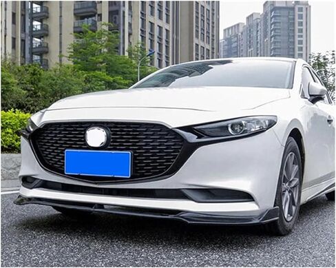 Compatible For Mazda 3 Sedan Car Grille Trim Strip ABS Front Bumper Diffuser Lip Grills Cover Accessories Refit 2019-2022 Year in Kuwait
