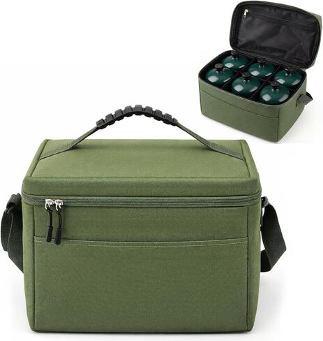 1 lb Propane Tank Carry Bag with Padding Mini Fuel ​Cylinder Carry Bags Case for 6-Pack ​Propane Tanks 16 OZ with Adjustable Strap in Saudi Arabia