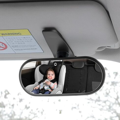 Car Rearview Mirror Rear View Mirrors for Baby 360 Adjustable Automotive Interior Mirrors Cars Mirror Rear Facing Kids Observing (Clip Base) in Kuwait