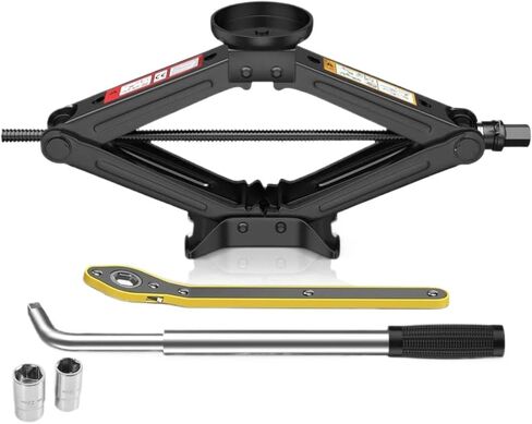 2.5 Ton Universal Scissor Car Jack Portable Tire Changing Kit in Kuwait