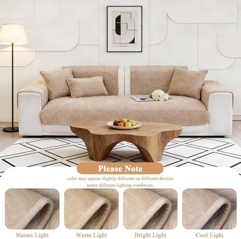 Couch Cover Washable Dog Sofa Cover Non-Slip Couch Cushion Covers Soft Sofa Cover for Pet Furniture Protector (1PC,Grey, 36"X71",Without Armrest or Backrest Cover) in Saudi Arabia