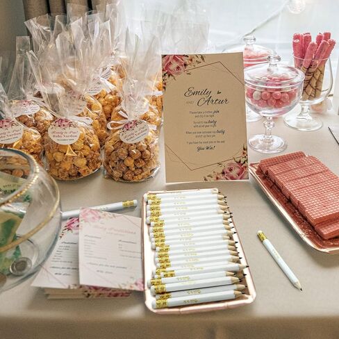 Chinco 72 Pieces Bridal Shower Game Pencils Wedding Pencils Pre Sharpened Mini Short 4 Inch Game Bridal for Wedding Shower Favors Presents Gifts Golf Classroom School(Classic) in Saudi Arabia