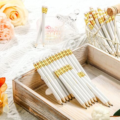 Chinco 72 Pieces Bridal Shower Game Pencils Wedding Pencils Pre Sharpened Mini Short 4 Inch Game Bridal for Wedding Shower Favors Presents Gifts Golf Classroom School(Classic) in Saudi Arabia
