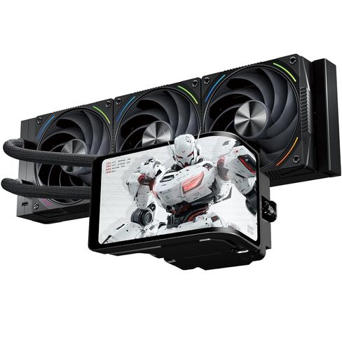 مبرد سائل وحدة المعالجة المركزية باللون الأبيض من Thermalright Wonder Vision 360 Turbo ARGB، لشاشة AM5/Intel LGA1851/1700، شاشة منحنية ثلاثية الأبعاد مقاس 6.67 بوصة بدقة 2400x1080، شاشة لوحة مغناطيسية، 360 مم Aio in Saudi Arabia