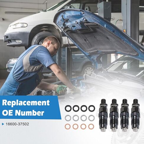 4 Pieces Fuel Injector Kit for Nissan SD22 Diesel Engine Replaces OEM 16600-37502 Complete Fuel Injection System Upgrade in Saudi Arabia