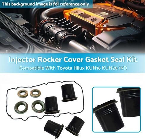 Fuel Injector Rocker Cover Gasket Seal Kit Suitable for Toyota Hilux KUN16 KUN26 1KD in Kuwait