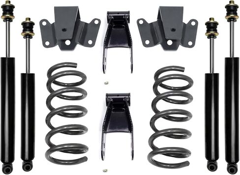 2" front 4" rear Drop Lowering Kit 1999 to 2004 compatible with model Ford F150 svt Lightning 2wd Shocks included in Saudi Arabia