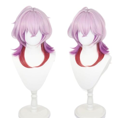 NIUOBYS Cute Pink Cosplay Costume Wig Long Curly Clip on Double Ponytails for Women Halloween Wig in Kuwait