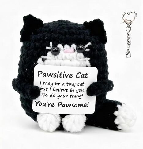 Handmade Crochet Emotional Support Cat Squishy Anniversary/Birthday Gifts for Girlfriend/Boyfriend Stress-Relieving Romantic for Her/Him in Saudi Arabia